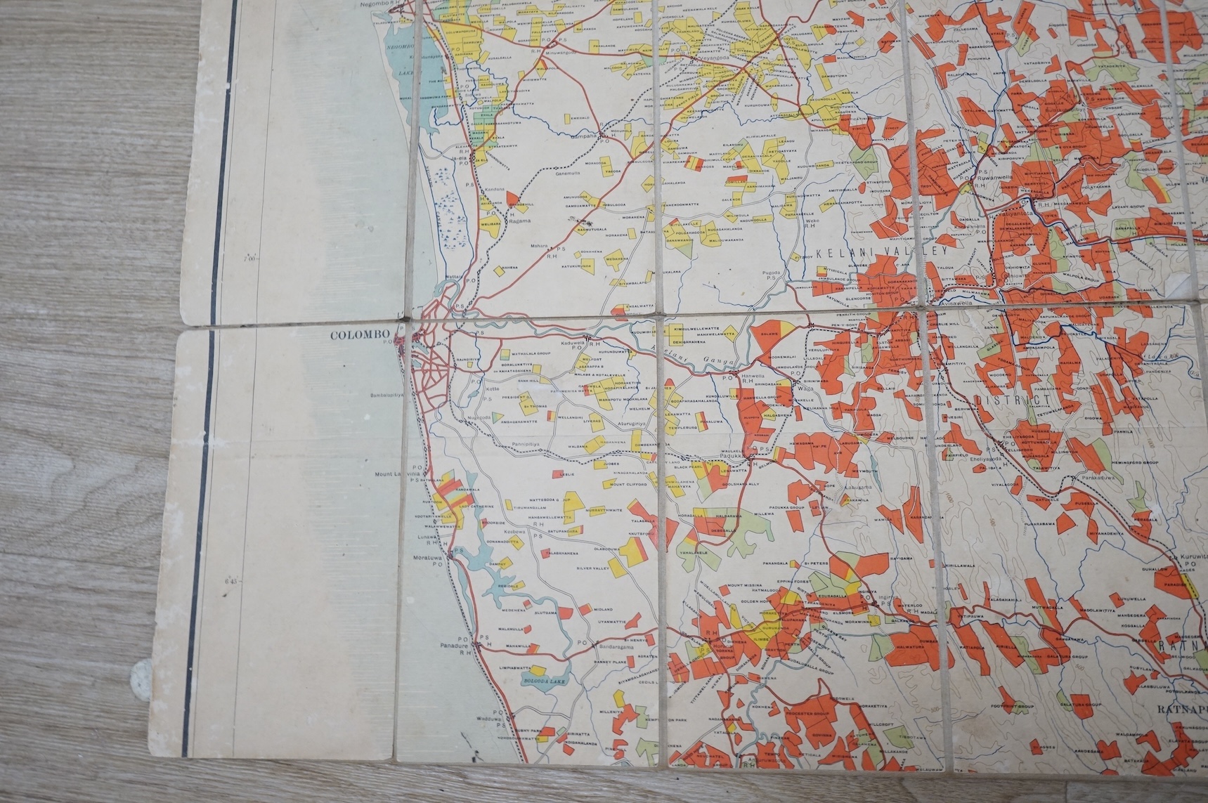 Brohier, R.L. and Paulusz, J.H.O. - Land, Maps & Surveys: descriptive catalogue of historical maps in the Surveyor General's Office ... vol. 2. (only). 59 maps (mostly folded, some coloured); rebound unlettered binder's
